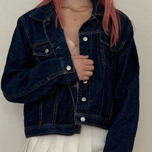 DARK BLUE JEAN JACKET